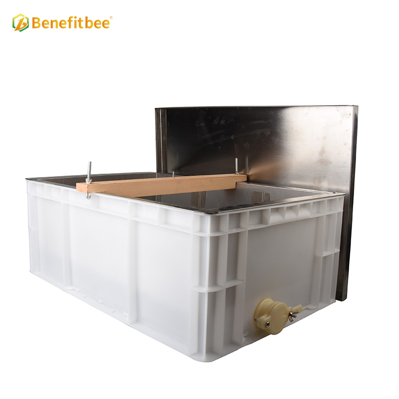 Stainless steel beekeeping frame honey uncapping tray