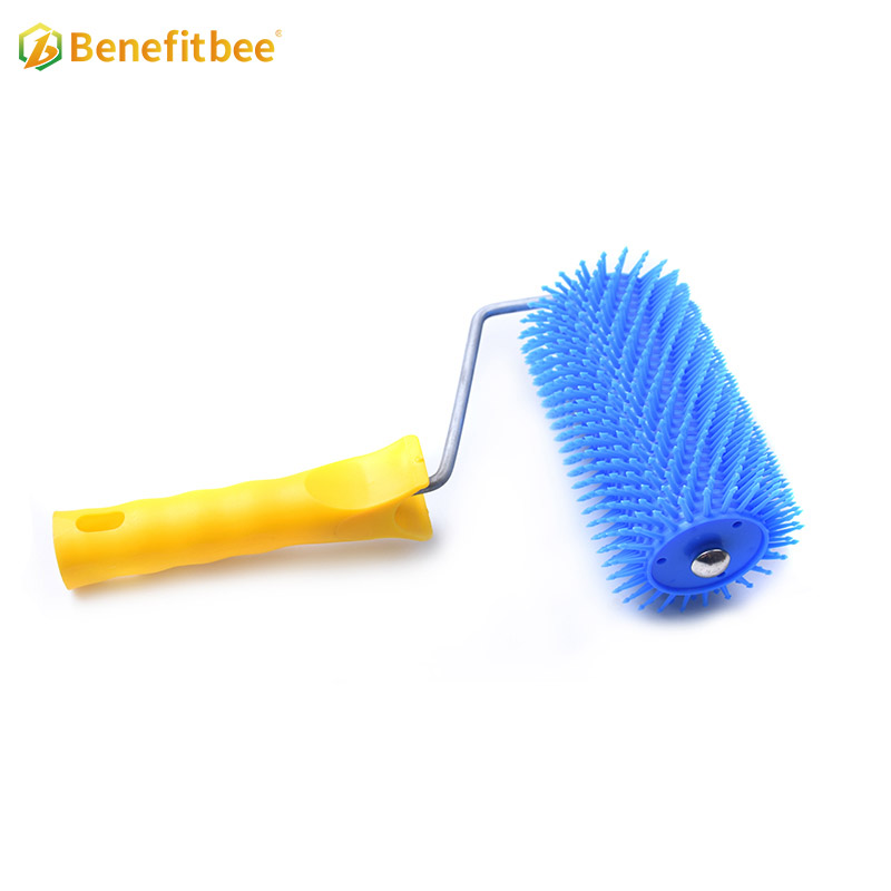 Honey extractor uncapping roller plastic wooden handle beekeeping supplies
