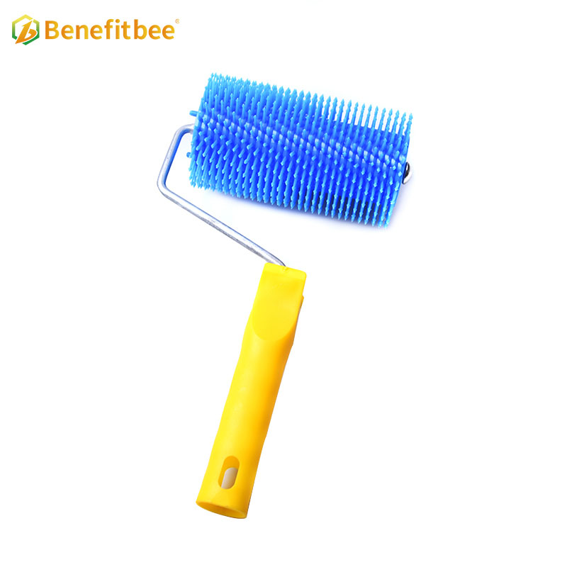 Honey extractor uncapping roller plastic wooden handle beekeeping supplies