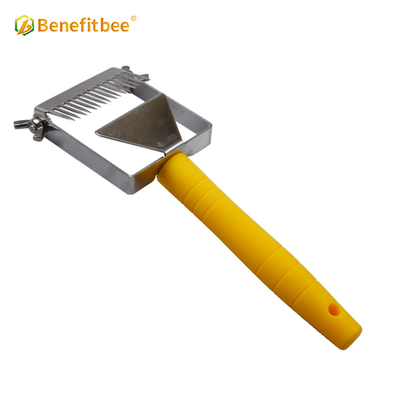 Benefitbee Newest adjustable Stainless Steel Uncapping Fork Plastic handle