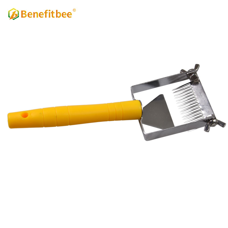 Benefitbee Newest adjustable Stainless Steel Uncapping Fork Plastic handle