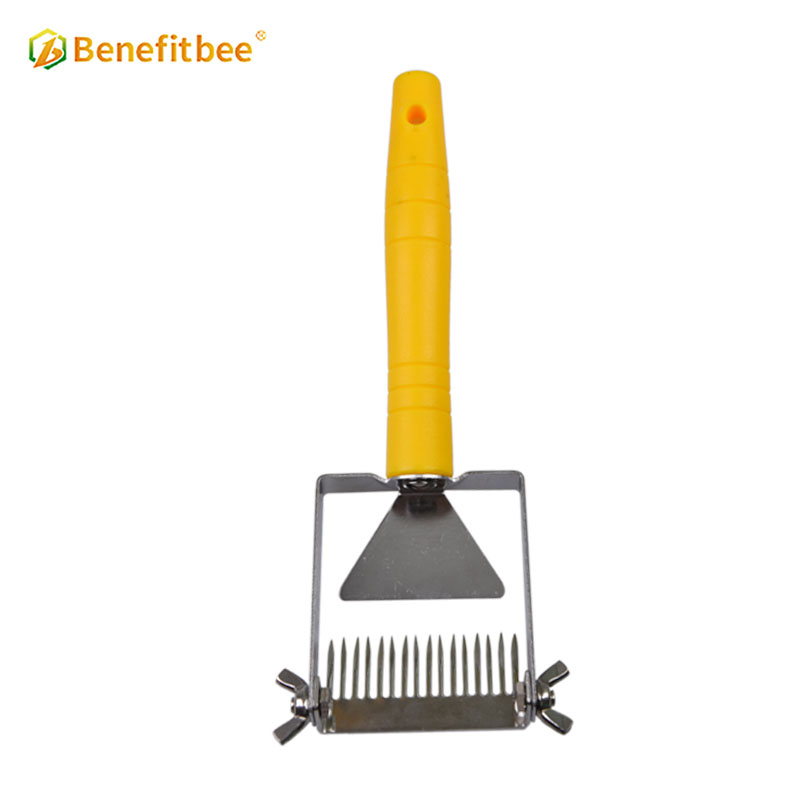 Benefitbee Newest adjustable Stainless Steel Uncapping Fork Plastic handle