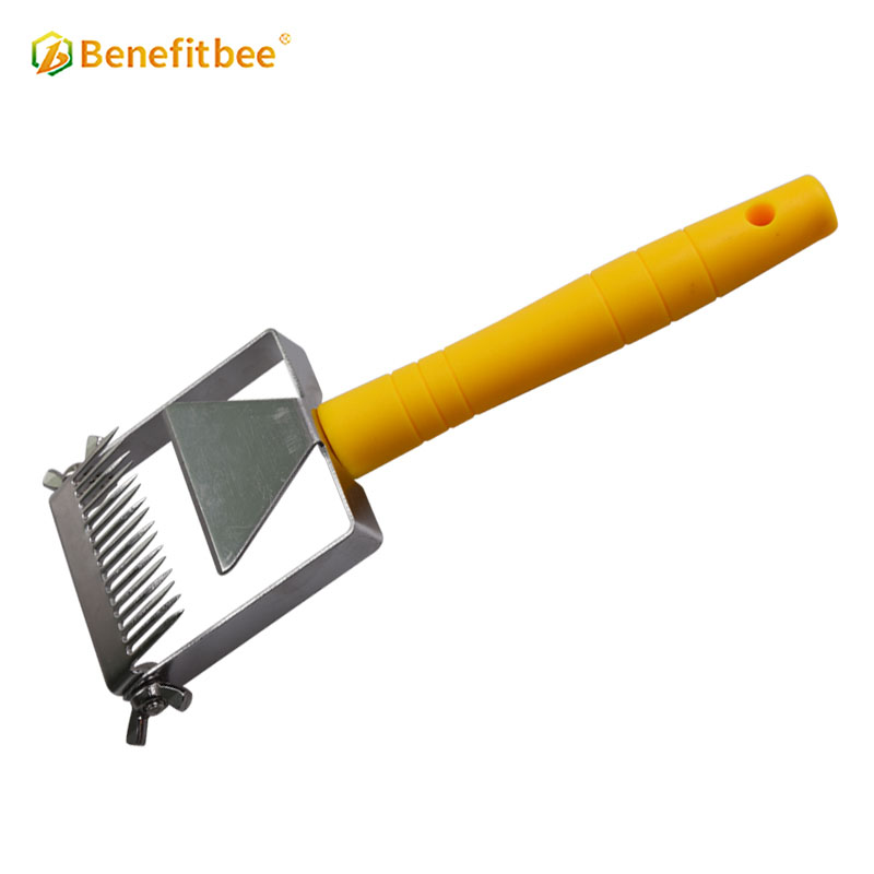 Benefitbee Newest adjustable Stainless Steel Uncapping Fork Plastic handle