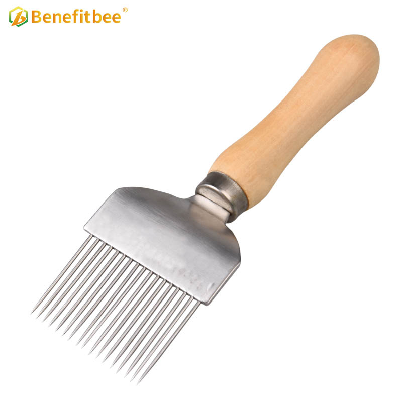Beekeeping tools Stainless Steel hive tools honey uncapping fork for sale
