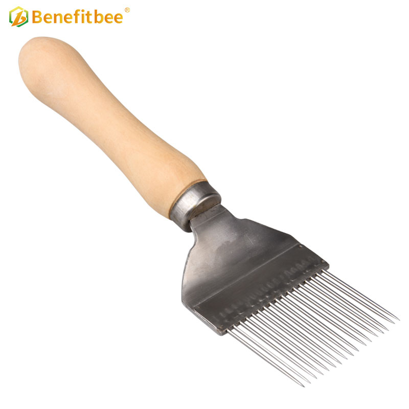 Beekeeping tools Stainless Steel hive tools honey uncapping fork for sale
