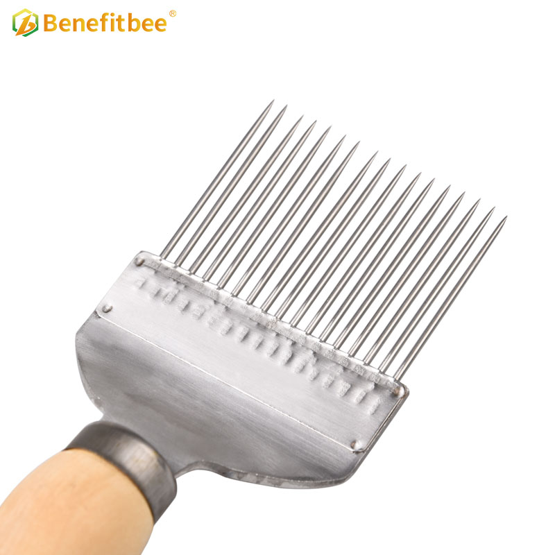 Beekeeping tools Stainless Steel hive tools honey uncapping fork for sale