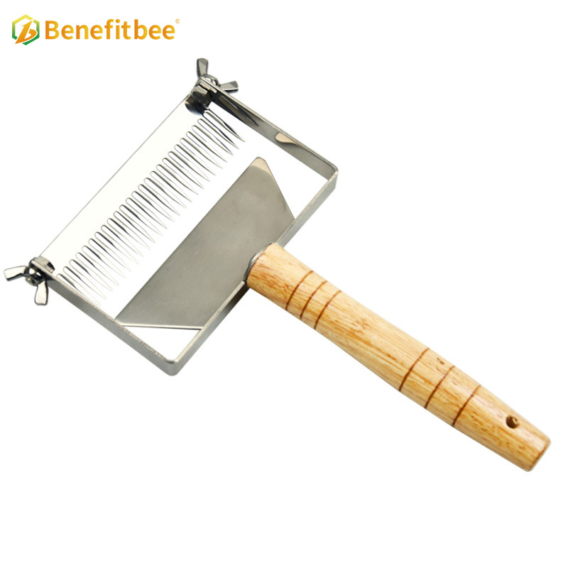 Multifunctional beekeeping Stainless steel wood handle honey uncapping fork