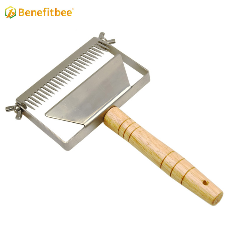 Multifunctional beekeeping Stainless steel wood handle honey uncapping fork