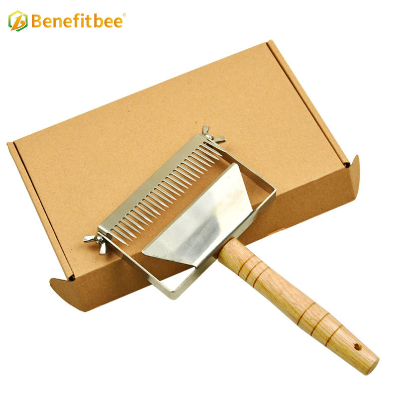 Multifunctional beekeeping Stainless steel wood handle honey uncapping fork