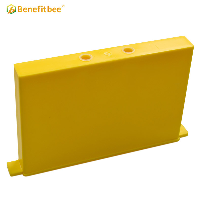 Alimentador de caja de acoplamiento de alimentador de abejas de plástico amarillo