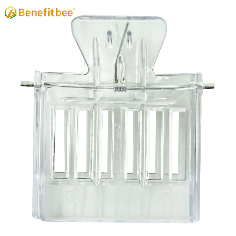 Whlosales Clip-Type Transparent White Plastic Queen Cage For Queen Rearing QC12