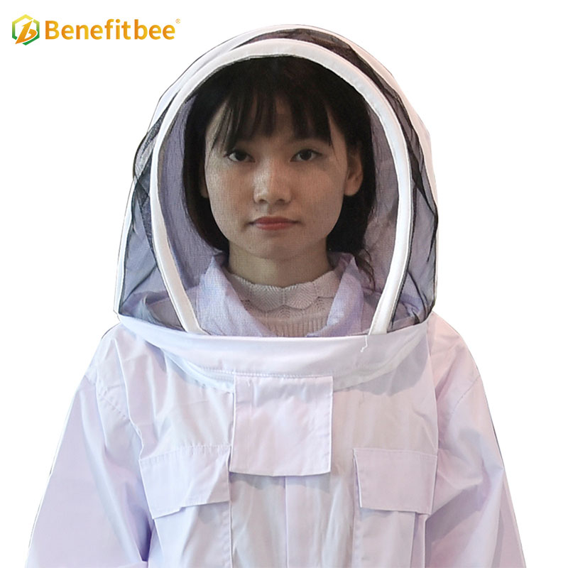 Traje protector de abeja blanco, equipo de apicultura, nuevo diseño, para apicultor