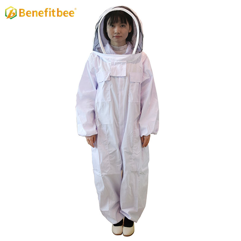 Traje protector de abeja blanco, equipo de apicultura, nuevo diseño, para apicultor