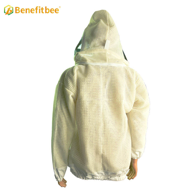 White beekeeping protective suits breathable bee jacket with High Quality Helmet