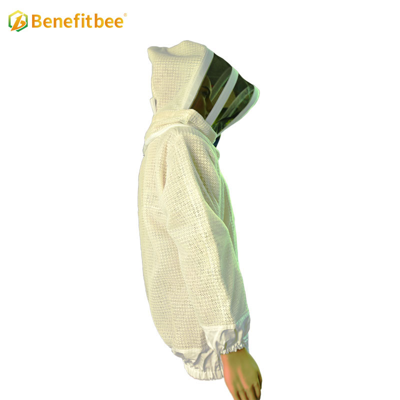 White beekeeping protective suits breathable bee jacket with High Quality Helmet