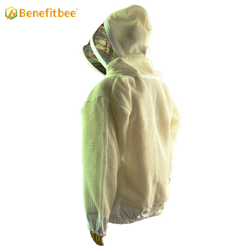 White beekeeping protective suits breathable bee jacket with High Quality Helmet