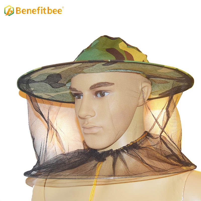 Herramientas protectoras de apicultura velo de sombrero de abeja verde