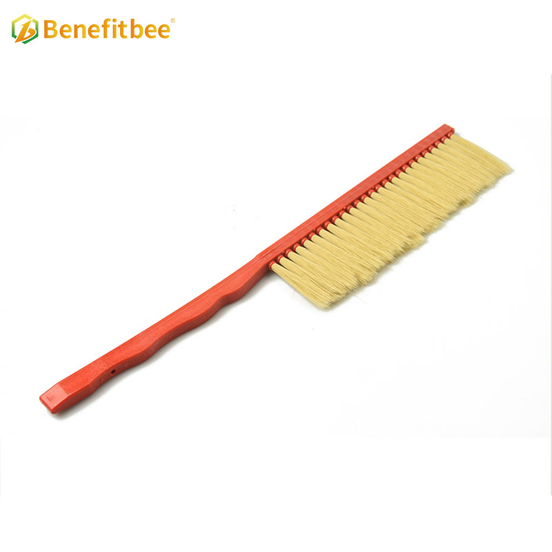 One Rows Plastic Handle Horsehair Bee Brushes For Beekeeping Equitment