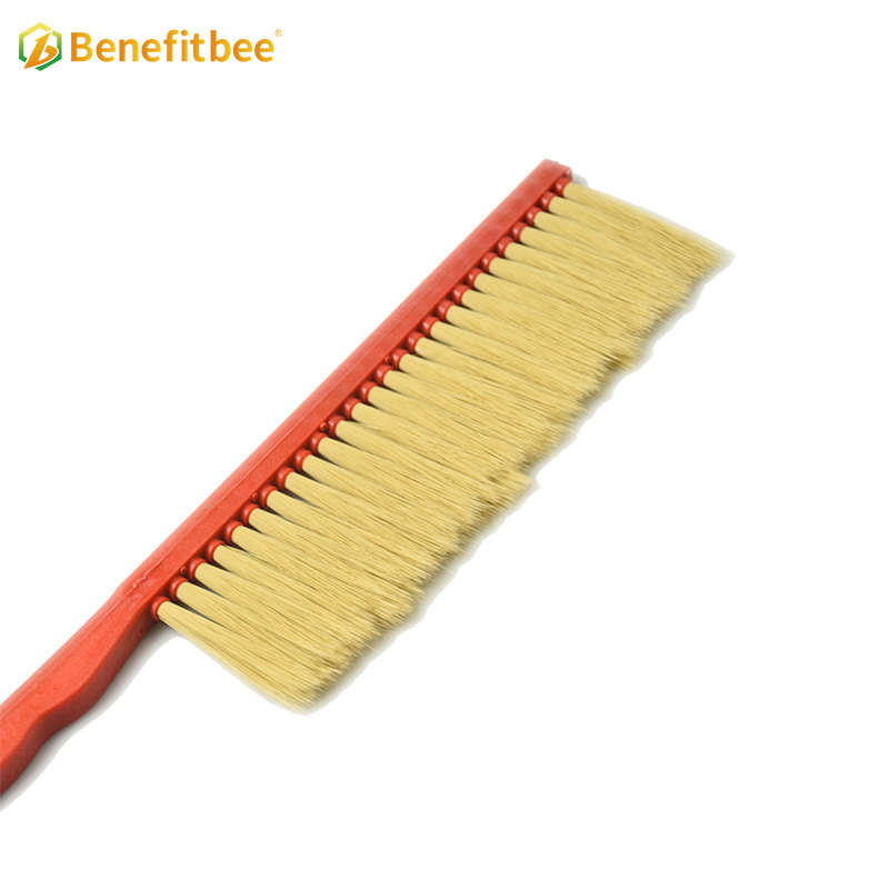 One Rows Plastic Handle Horsehair Bee Brushes For Beekeeping Equitment