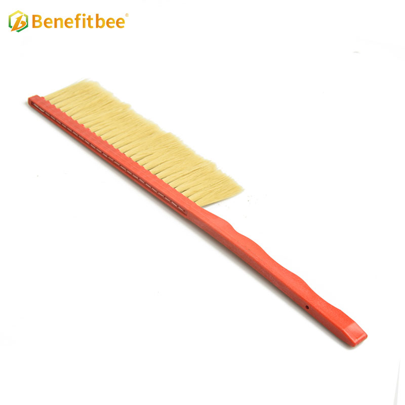 One Rows Plastic Handle Horsehair Bee Brushes For Beekeeping Equitment