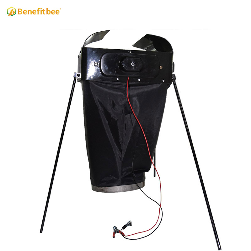 Electric bee brush with holder for driving bee away