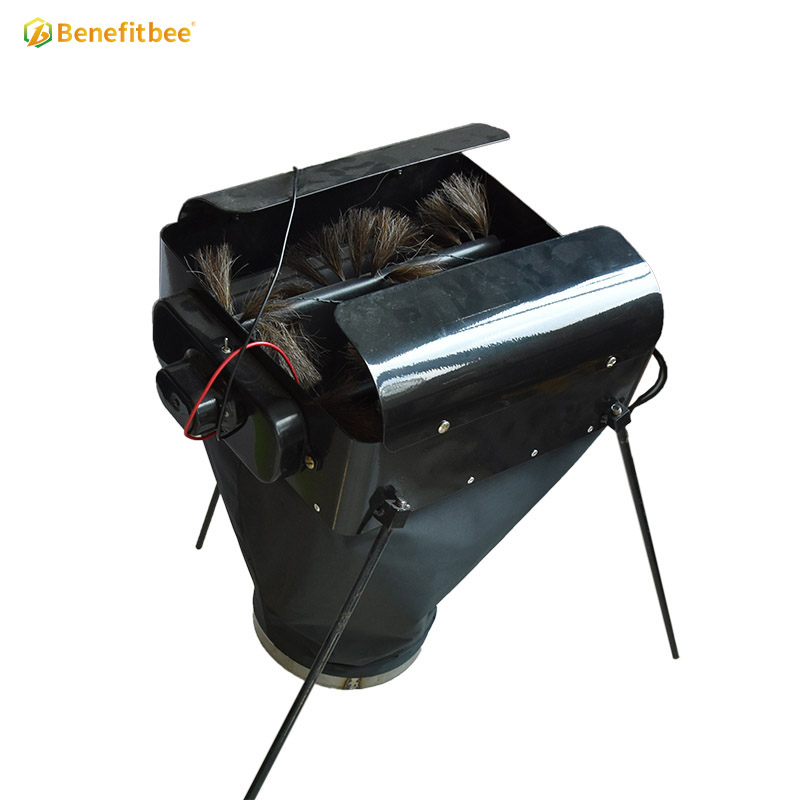 Electric bee brush with holder for driving bee away