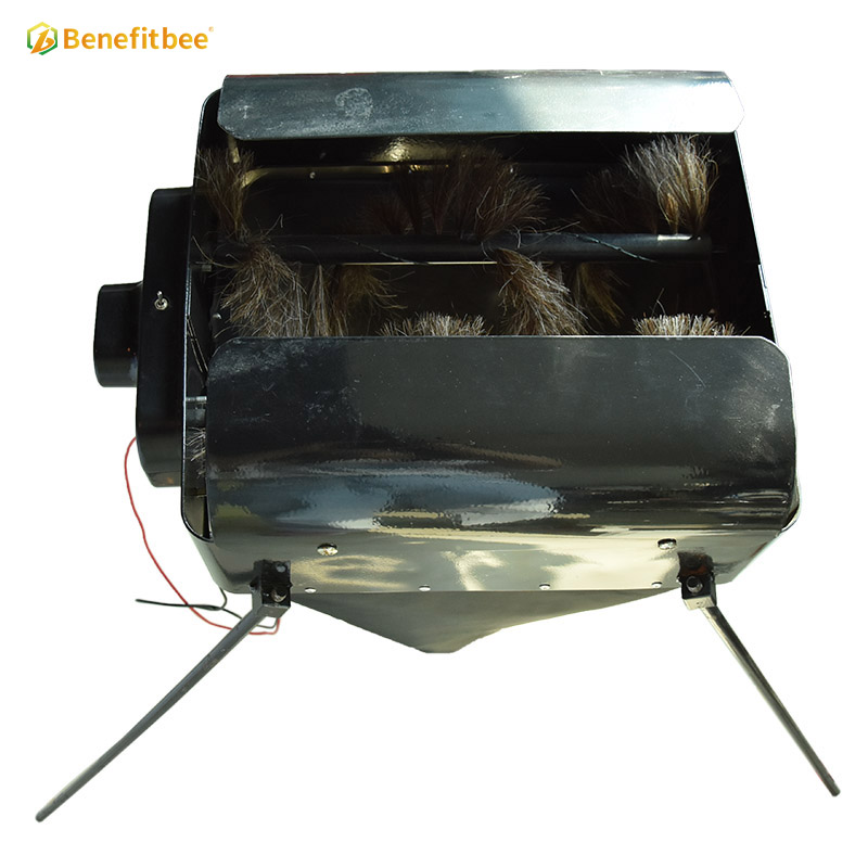 Electric bee brush with holder for driving bee away