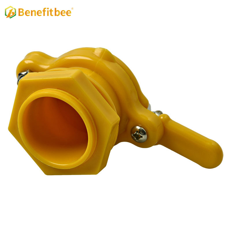Honey extractor tool yellow ABS material honey gate for beekeeping equipment