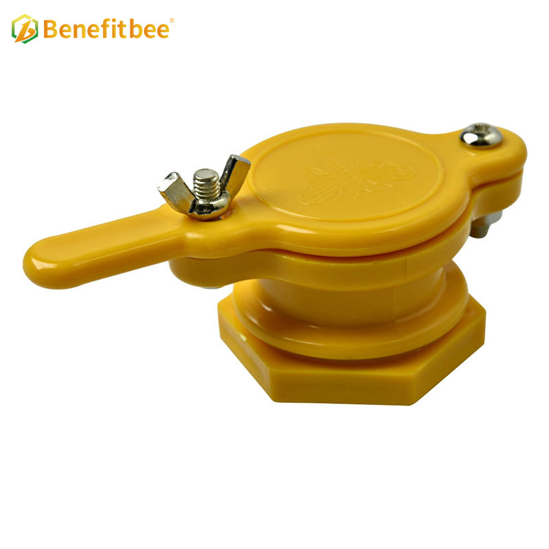 Herramienta extractora de miel, material ABS amarillo, puerta de miel para equipos de apicultura