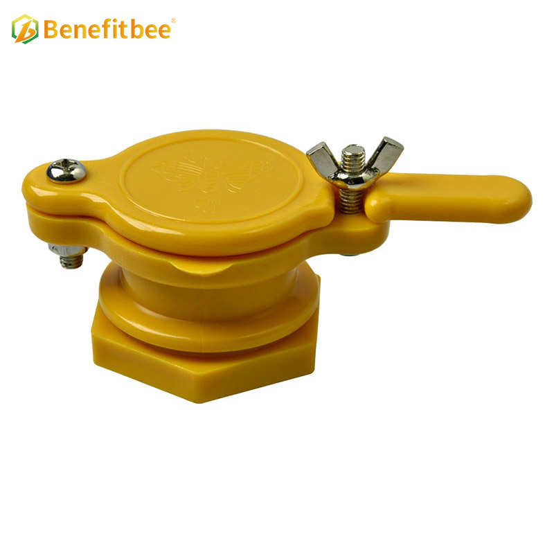 Honey extractor tool yellow ABS material honey gate for beekeeping equipment