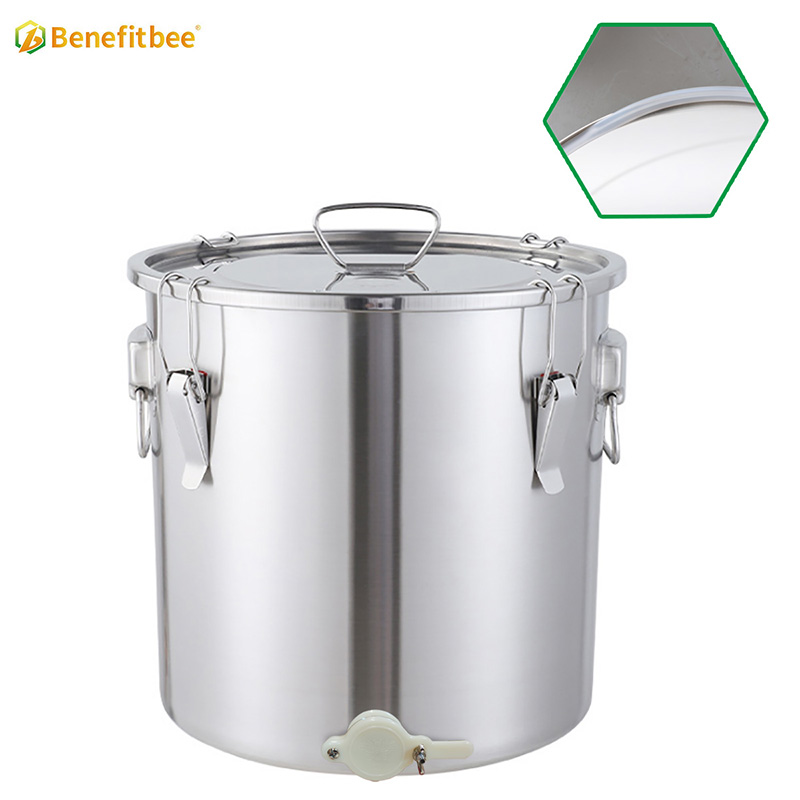 Beekeeping equipment Stainless Steel honey tank honey pail with honey gate