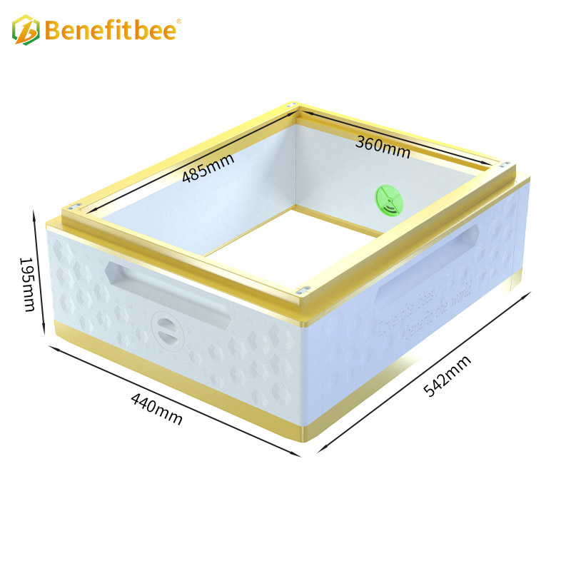 Caja de plástico personalizable para el cuerpo de la colmena de abejas.