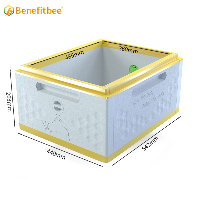 Caja de plástico personalizable para el cuerpo de la colmena de abejas.