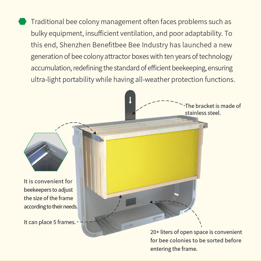 Beekeeping Swarm Control Swarm Trap Box Langstroth Bee Hive