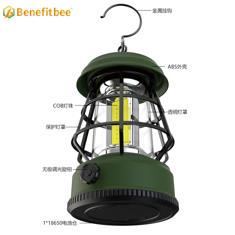 Portable Outdoor LED Beekeeping Lamps Solar Energy Powered for Adventure for Beekeeper