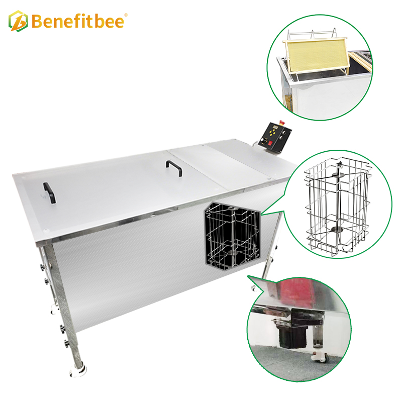 4 Frame Electric Motor Stainless Steel Honey Extractor Machine Honey Comb Uncapping Tank