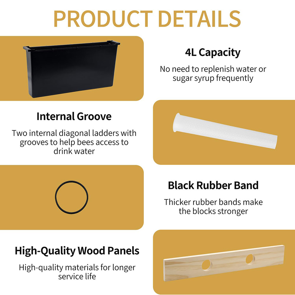 Beekeeping Frame Feeder Beehive Frame Syrup Bee Feeder
