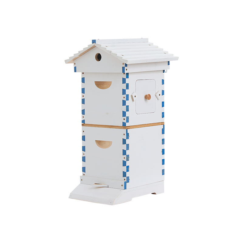 Flows Bee Hive Mini Bee Hive with 4 Pcs Starter Kit 6-Frames Complete Beehive Kit