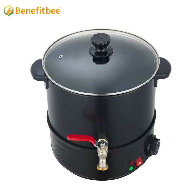 Electric Stainless Steel Beekeeping Wax Melting Bucket with Heat Preservation Function for Candle Warmers