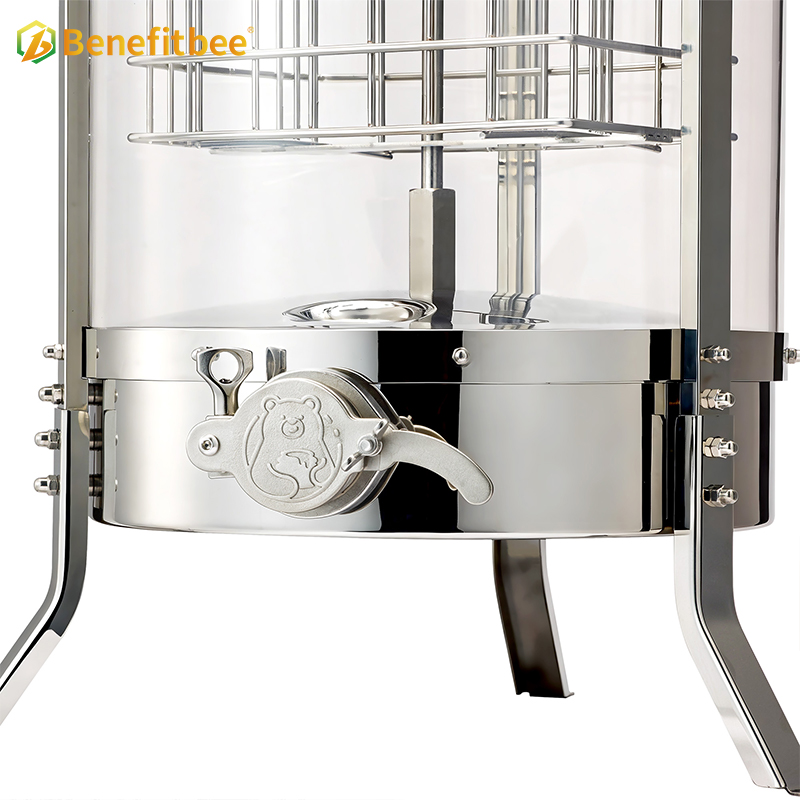 Honey Processing Machine Honey Centrifuge 2 Frames Manual Transparent Honey Extractor for Beekeeper